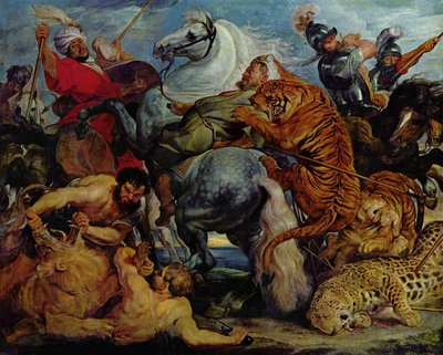 Tiger and Lion Hunt by Peter Paul Rubens